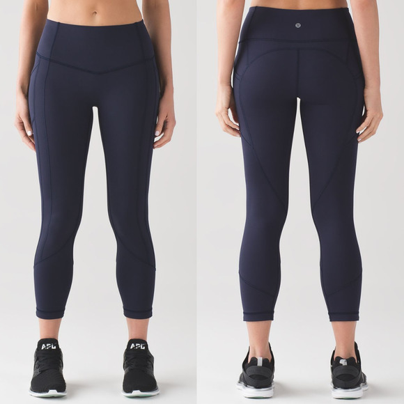 Midnight Navy Lululemon All the Right Places Crop II Leggings